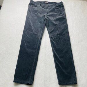 Michael Kors Mens Black Slim Fit Stretch Corduroy Pants tagged 38x32 mea. 36x30